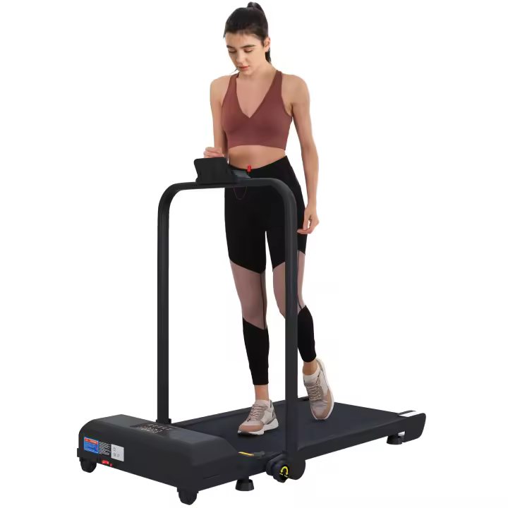 HOMCOM Cinta de Correr 2 en 1 Cinta de Andar Plegable 2,5 HP con Pantalla LED Velocidad Ajustable Max. 10 km/h Control Remoto Cinta de Correr Eléctrica Debajo del Escritorio Negro - 1