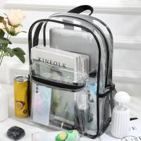 Mochila Deportiva De PVC Transparente Impermeable Para Viajes Y Fitness Gran Capacidad Con Hombros Visibles Bolsa De Viaje Casual - details 3