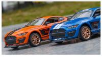 Ford Mustang Shelby GT500 1:24 Coche De Deportes De Aleación Modelo Diecast Luz Y Sonido Simulación Regalo Para Niños - details 14