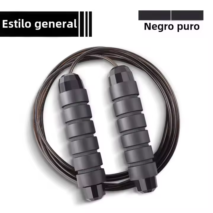 Cuerda De Saltar Ajustable De Acero Para Ejercicio De Fitness Y Entrenamiento Cardio En Casa Equipo Deportivo Sin Enredos - 1