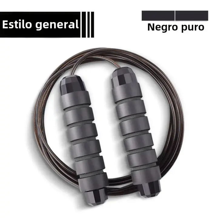 Cuerda De Saltar Ajustable De Acero Para Ejercicio De Fitness Y Entrenamiento Cardio En Casa Equipo Deportivo Sin Enredos - 1