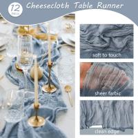 10Pcs Telar De Queso Boho Gauze Romántico Para Mesa 40x270cm Ideal Para Bodas Cumpleaños Y Fiestas De Enlace - details 3
