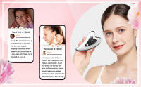 Masajeador Facial Eléctrico 4 En 1 Con Calentamiento Y Vibración Herramientas De Scraping Facial Antiarrugas Levantamiento De Pecho Doble Dispositivo De Cuidado De La Piel - details 7