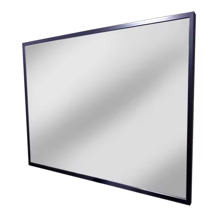 THEROSE - Espejo baño negro 100x80 Espejo de pared - 1