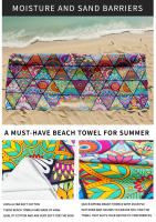 Toalla de playa de terciopelo de doble cara, toalla deportiva estampada de microfibra, toalla de baño absorbente - details 2