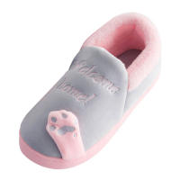 Zapatillas De Invierno Para Mujer Con Dibujos De Gato No Escolapadas Calientes Para El Interior De La Casa Zapatos De Piso - details 3