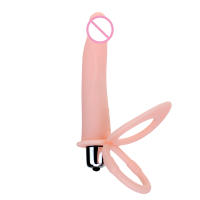 Vibrador Doble Penetración Para Parejas Y Principiantes Con Dildo Y Strap on De Silicona Para El Placer Anal Y Vaginal - details 6