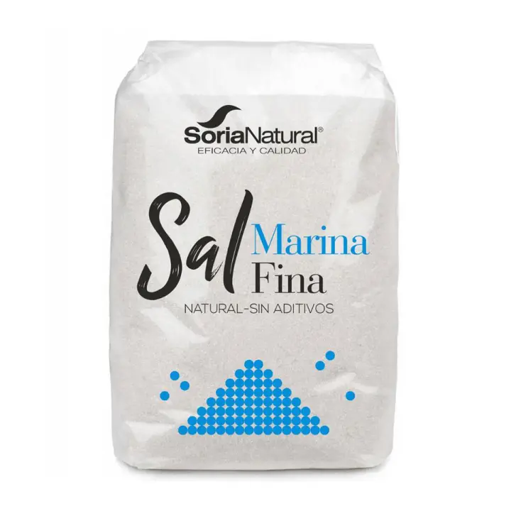 Sal marina fina Soria Natural 1 kilo - 1