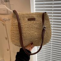 Bolso De Hombro De Paja Para Primavera Verano Estilo Casual Simple Y Elegante Para Salir Compras Y Citas Para Mujeres - details 11