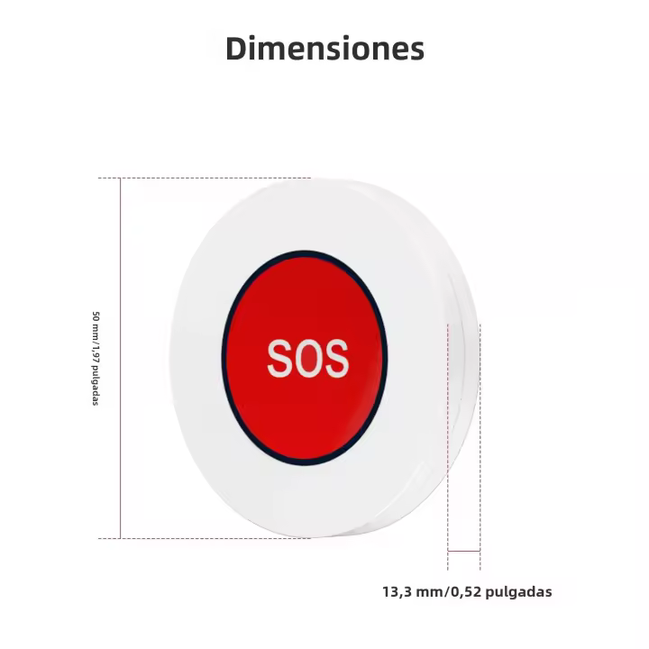 Botón De Alarma SOS MOES Tuya ZigBee Para Ayuda Emergente Con Notificación APP Ideal Para Niños Ancianos Pacientes Hospital Hogar Seguridad - 1