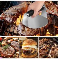 Smash Burger de Acero Inoxidable 304, Prensa para Hamburguesas, 5,5 Pulgadas Redonda Aplastador de Hamburguesas, Prensa Hamburguesas para Hacer Hamburguesas, Bistec, Parrilla - details 0