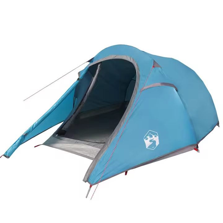 vidaXL Tienda de campaña túnel para 2 personas impermeable azul - 1