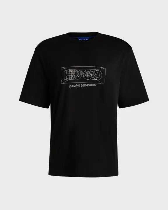 HUGO 50532095 NUFRANCOS Camisetas Manga corta Hombre Negro - 1