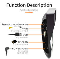 Juguete Inteligente BQCC 7 Pulgadas Transmisor FM Bluetooth Conectado Para Coche Soporte Carplay Y Android Auto MP5 B600W Universal - details 12