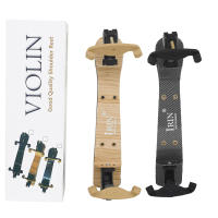 Soporte De Hombro Para Violín Duradero De Silicona Adecuado Para Violines 3/4 4/4 1/8 1/2 Accesorio De Violín Negro Y Madera - details 0
