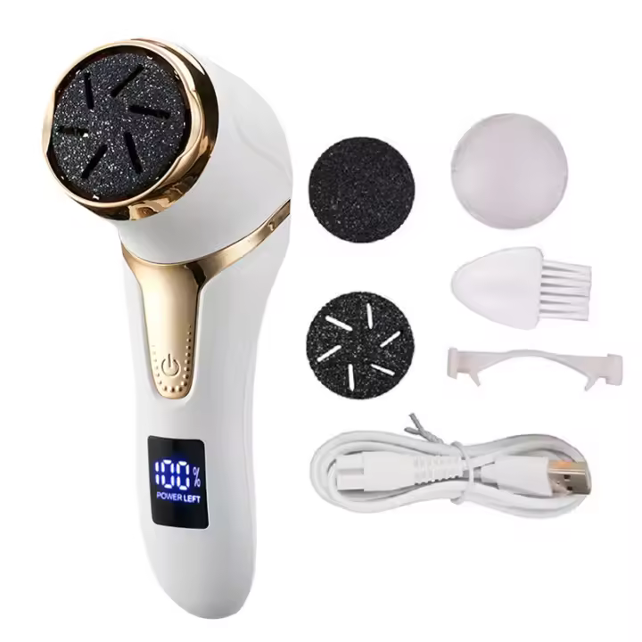 Herramienta Eléctrica De Pedicura Para El Cuidado De Los Pies Filete De Mano Para Eliminar Callos Muertos Y Piel Muerta En Los Talones Tamaño 16x4.5cm Recargable - 1