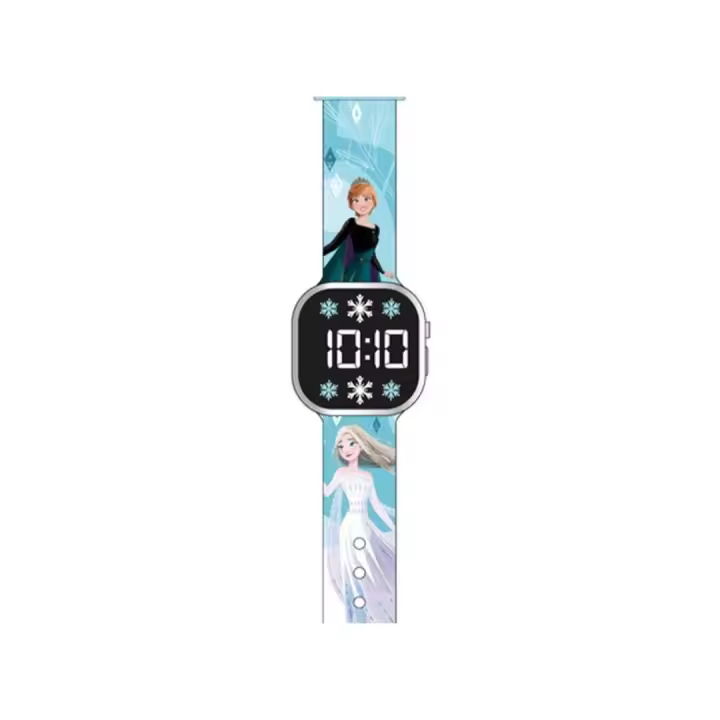Reloj LED Frozen - Reloj Infantil para Niñas con Pulseras de Plástico - Incluye Pila - 1