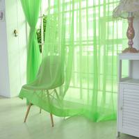 Cortina De Tules Colorida Transparente Y Sutil En Poliéster Para Dormitorio Cocina Sala De Estar Habitación De Niños Aula Con Bolsa De Acero En Rojo Negro Azul Verde - details 16