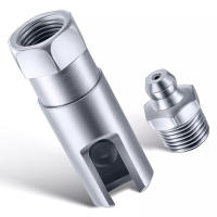 Adaptador De Grasa De 90 Grados Conector De Lubricante Accesorio De Punta De Grasa De Metal Duradero Con Hilo 1/8" NPT - details 3