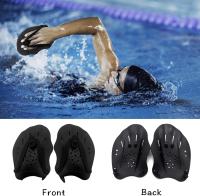 1 Pair Hand Paddles for Swimming Swim Paddles with Adjustable Straps Power Strength Training Aid Pool Exercise Equipment Accessories - details 0