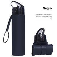 Botella Deportiva De Silicona Reutilizable Para Niños 600ml Plegable Suave Para Hogar Y Oficina Con Mango Y Tapa De Tapon - details 7