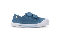 Igor zapatillas bambas de lona respetuosas barefoot canvas doble velcro color azul - details 1