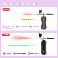 Kit De Aerógrafo Para Uñas Con Compresor Portátil Para Pintura De Galletas Y Artesanías Herramienta De Belleza Multifuncional Recargable Metal - details 3