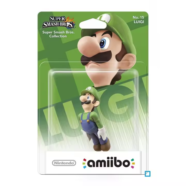 FIGURA AMIIBO LUIGI SUPER SMASH BROS. COLLECTION NUMERO 15 - 1