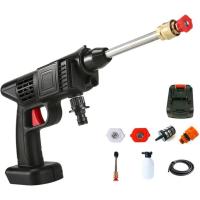 Hidrolimpiadora a bateria, lavadora a presión inalámbrica, pistola de lavabo una batería y cargador 21V 6000mAh, batería recargable, lavadora a presión eléctrica para lavar coches, bicicletas, etc. MDHL - details 3