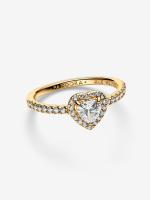 Elevado - Baño de Oro de 14K Pandora - Anillo Corazón - details 0