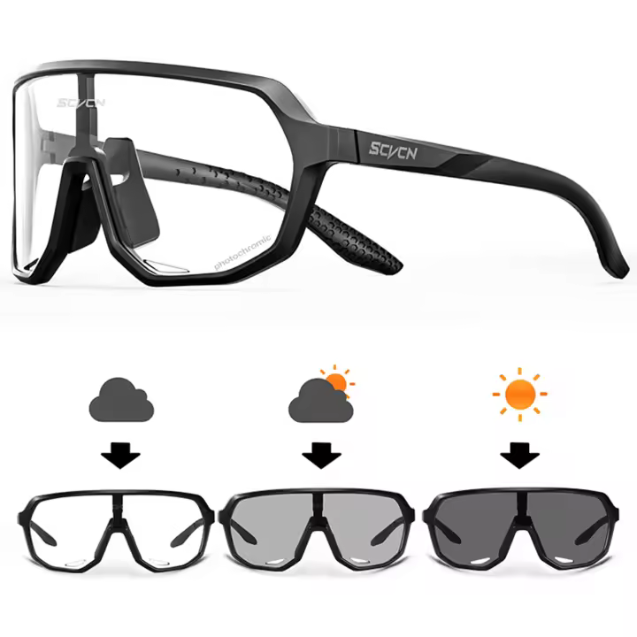 SCVCN Cycling Sunglasses Glasses Cycling UV400 Eyewear Sports Men MTB Outdoor Goggles Bicycle Glasses Women Sunglasses Eyepieces - 1