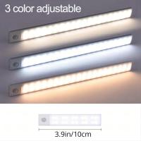 Luz De Armario LED Con Sensor De Movimiento Recargable Por USB Ajustable En Color Tamaño Diferente Disponible Luz De Noche Para Encimera Y Armario - details 8