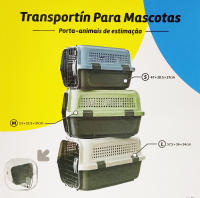 Transportín Plástico para Perros y Gatos Mascota Caja de Transporte 3 Tamaños para Elegir BPS-7272 - details 2