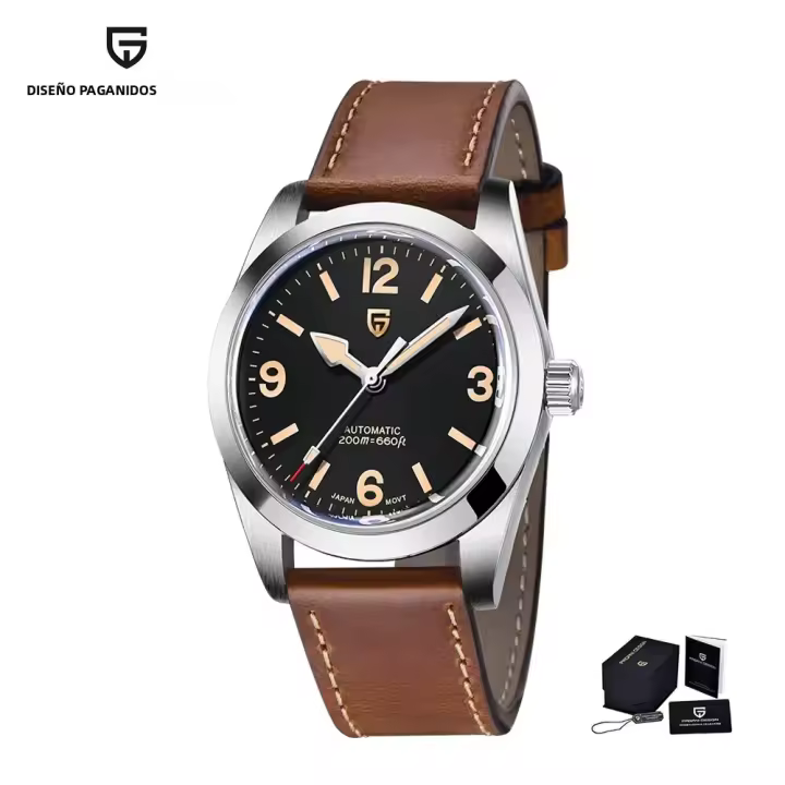 Reloj Mecánico Automático PAGANI DESIGN 2024 36MM Para Hombre NH35 Cristal De Zafiro Acero Inoxidable Con Revestimiento AR Resistente a 20Bar - 1