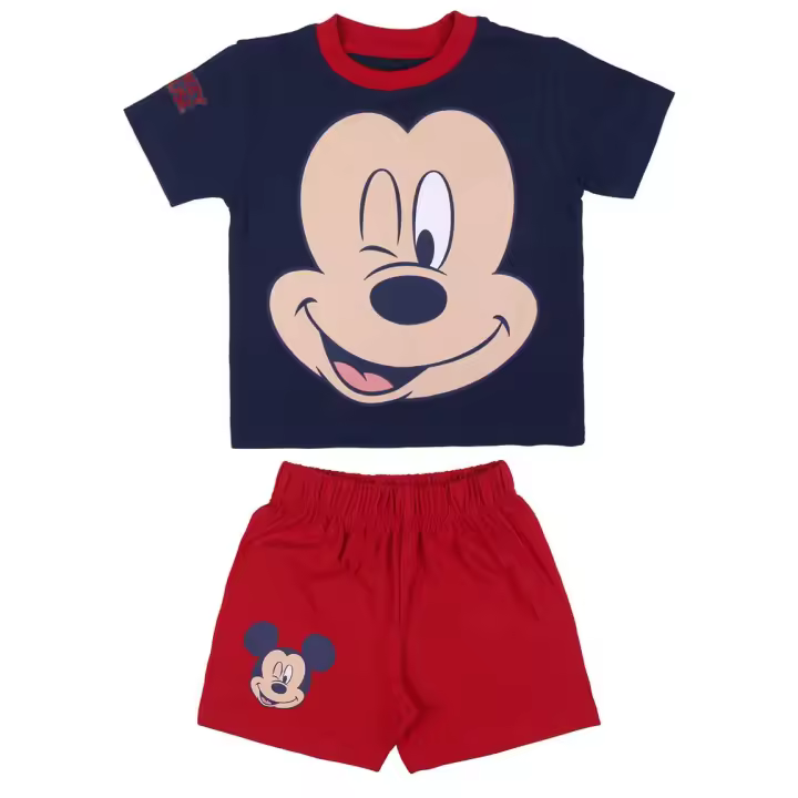 Pijama Corto Cerdá Single Jersey Mickey Rojo - 1