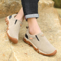 Zapatos De Cuero Para Hombre Casual Transpirables Mocasines De Senderismo No Slip Para Exterior Zapatos De Deporte Para Adultos - details 16