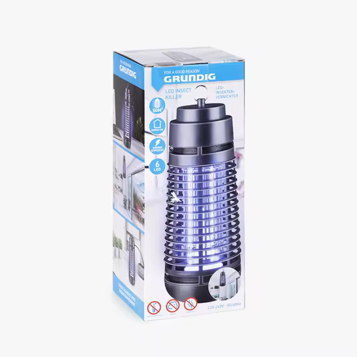 GRUNDIG - LAMPARA LED MATA MOSQUITOS 4W - Alcance de 50 m2 - 1