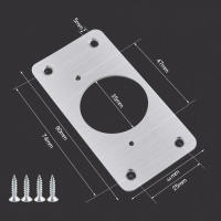 Kit De Reparación Para Cerradura De Armario 10Pcs Placa De Resguardo De Cepillo De Acero Inoxidable Con Agujeros Para Montaje En Puertas De Cocina Y Armarios De Hogar - details 6