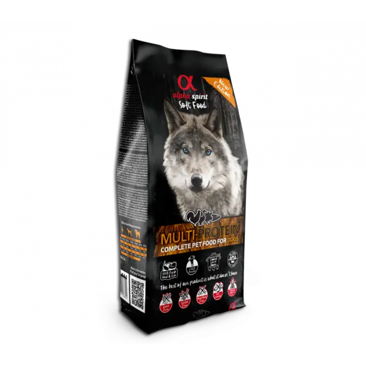Alpha Spirit Alimento Semi-Húmedo Multiprotein 3 Kg Comida Para Perros - 1
