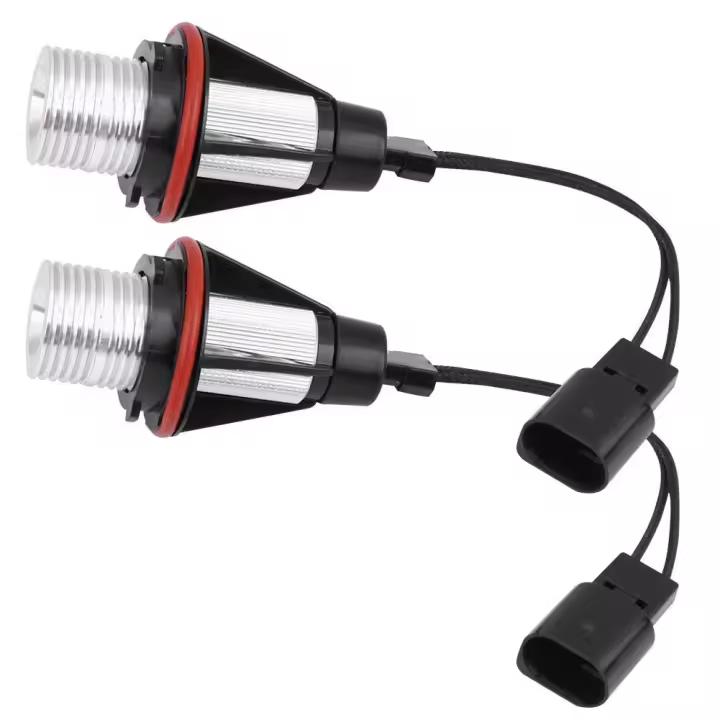 Paquete de 2 Luces LED brillantes para Coche 6000K 5W Angel Eye LED para E61 E39 E53 - 1