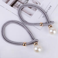 Paquete De 2 Correas Para Cortinas De Lujo Con Perlas Decorativas Accesorios Para Cortinas De Algodón Material De Lana - details 5