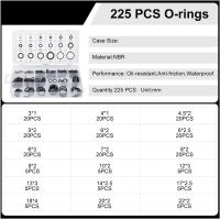 Kit De Anillos De Goma O 225PCS Resistente Al Aceite Y Agua Conjunto De Selladores De Anillo Y Tapas De Goma Para Reparaciones Profesionales De Plomería Y Automotriz - details 11
