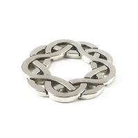 Juguete De Resolución De Labyrinto 3D De Aleación (Plata) Anillo De Cerradura Juguete De Alivio Del Estrés Para Niños Y Adultos - details 1
