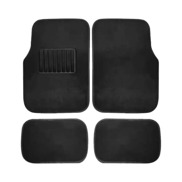 Alfombra de Moqueta para Vehículo Juego Alfombrillas para Coche Universales, Antideslizantes 4 Piezas - 1