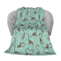 Manta Suave Y Cálida De Terciopelo En Rosa Con Diseño De Animales Adorables Como Koala Cerdo Panda Pug Para Sofá Cama Oficina Uso En Todas Las Estaciones - details 3