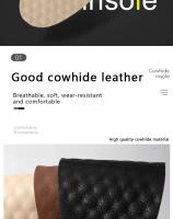 1Par De Suela De Cuero Para Zapatos Soporte De Arco Ortopédico Para Plantar Fasciitis Almohadillas Absorbentes De Choque De Cuero Vacío - details 3
