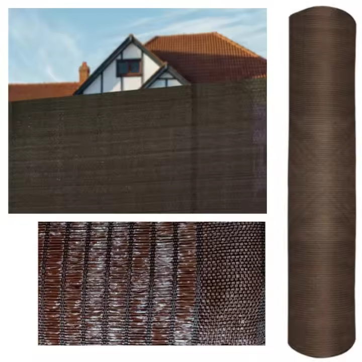 Suinga Malla de Sombreo Ocultación Marrón 1 X 5 Metros para Jardines y Terrazas - 1