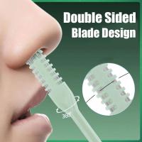 Tijeras De Limpieza De Nariz Manual Doble Cara Con Rotación De 360 Grados Para Eliminar Pelo Y Suciedad De Los Narices - details 0