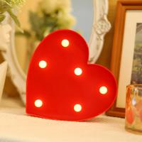 Luz De Noche LED En Forma De Corazón Y Amor 1PC Decoración Romántica Batería Incluida Para Bodas Propuestas Cumpleaños Fiestas Accesorios Fotografía - details 7
