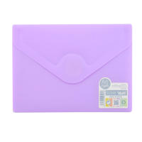 Pack 10 Ud. Carpeta Sobre con Cierre de Velcro - Tamaño A6 para hasta 100 Hojas 80 grs. - REF 90918 -  4 Colores Blush Pastel Sólidos con Textura Soft Touch - 100% reciclable -by Office Box - details 2